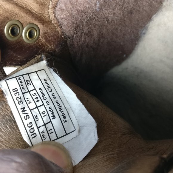 Winter boot, UGG Sheepskin Waterproof Leather Hiker Real Wool Shearling Boot m11 - Picture 7 of 7